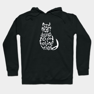 My heart belongs to my feline friend Hoodie